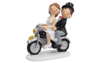 HobbyFun Mini-Figur Hochzeitspaar auf Motorrad 8.5 cm