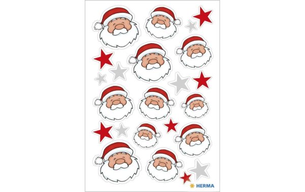 Herma Stickers Weihnachtssticker Nikolausgruss 3 Blatt à 18 Sticker