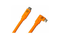 Tether Tools Kabel USB-C auf USB-C rechter Winkel orange