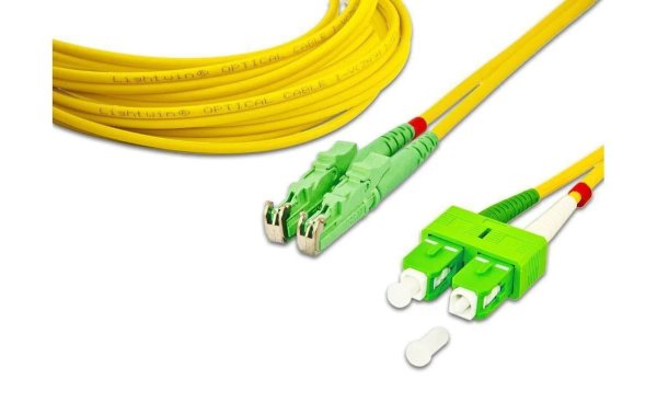 Lightwin LWL-Patchkabel E2000/APC-SC/APC, Singlemode, Duplex, 10m