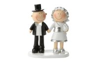 HobbyFun Mini-Figur silberne Hochzeit 8.5 cm