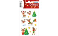Herma Stickers Weihnachtssticker Kleiner Rudolph 2 Blatt...