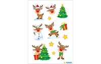 Herma Stickers Weihnachtssticker Kleiner Rudolph 2 Blatt à 24 Sticker