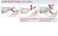 Emsa Folienschneider Click&Cut Hellgrün/Weiss