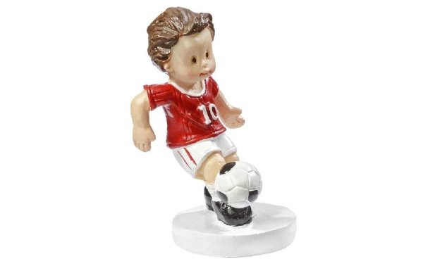 HobbyFun Mini-Figur Fussballer Rot/Weiss, 5 cm