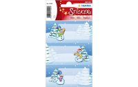Herma Stickers Weihnachtssticker Winterlandschaft 2 Blatt à 6 Sticker
