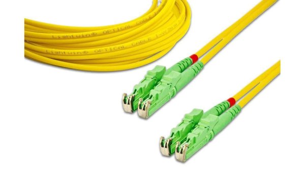 Lightwin LWL-Patchkabel E2000/APC-E2000/APC, Singlemode, Duplex, 20m