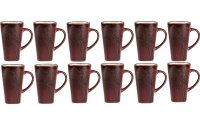 Villa Collection Kaffeetasse Hela 500 ml, 12 Stück, Rot