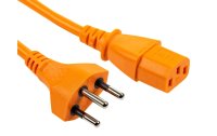 FURBER.power Netzkabel C13-T12 0.2 m, Orange