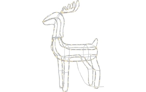Star Trading LED-Figur Silhouette Tuby Deer, 78 cm, Transparent