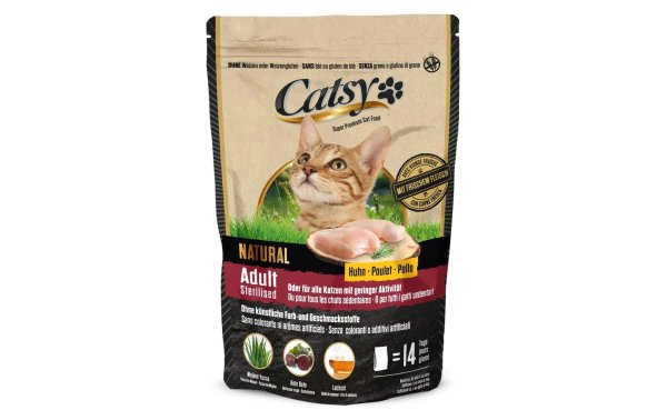 Catsy Trockenfutter Adult & Sterilised Cat Chicken, 1 kg