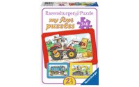 Ravensburger Puzzle Bagger,Traktor und Kipplader