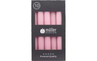 müller Kerzen Stabkerze 17.5 x 2 cm, Rosa, 10...