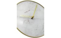 NeXtime Tischuhr Marble Ø 20 cm Weiss