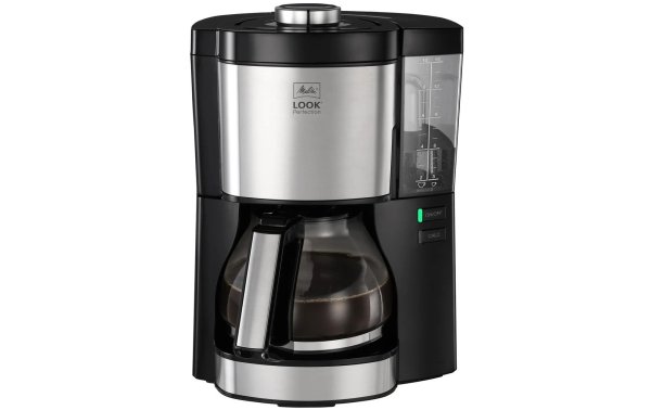 Melitta Filterkaffeemaschine Look Perfection Edelstahl, Schwarz