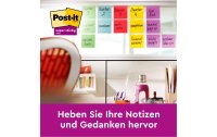 Post-it Notizzettel Super Sticky 7.6 x 7.6 cm, Mehrfarbig