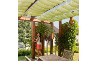 Windhager Sonnensegel-Pergola-Komplett-Set, 270 x 140 cm, Grün