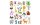 URSUS Motivsticker Glitter Fun Meerestiere 4 Blatt, 136 Sticker