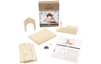 Creativ Company Holzartikel Vogelfutterhaus Set 14.5 x 11.5 x 12.5 cm