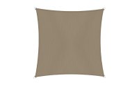 Windhager Sonnensegel Cannes, 5 x 5 m, Eckig, Taupe