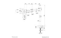 Neomounts by NewStar Tischhalterung NM-D135 bis 8 kg – Schwarz