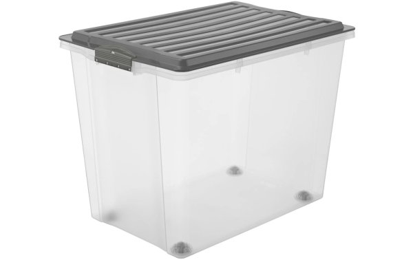 Rotho Aufbewahrungsbox Compact A3 mit Rollen/70 l