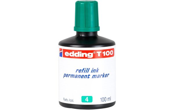 edding Nachfülltinte T 100 Permanentmarker 100 ml, Grün