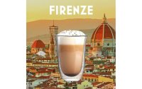 Bialetti Latte Macchiato Becher Firenze 300 ml, 2 Stück, Transparent