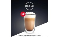 Bialetti Latte Macchiato Becher Firenze 300 ml, 2 Stück, Transparent