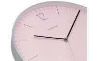 NeXtime Wanduhr Essential Ø  34 cm Silber/Rosa