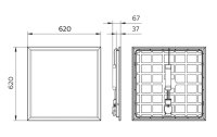Philips Professional LED Panel CoreLine, 28.5 W, 3600 lm,...