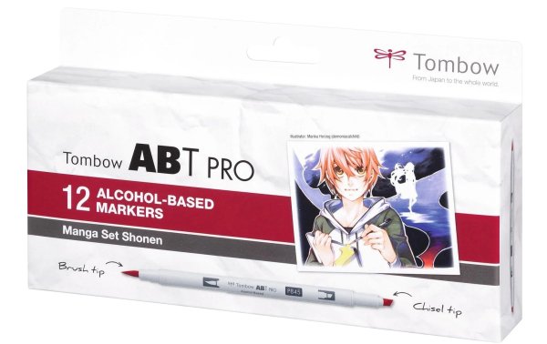 Tombow Manga Set Shonen, Box, 12er-Set