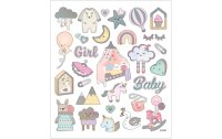 Creativ Company Motivsticker Baby Girl 1 Blatt