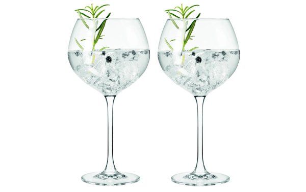 Leonardo Gin Glas Gin 630 ml, 2 Stück, Transparent