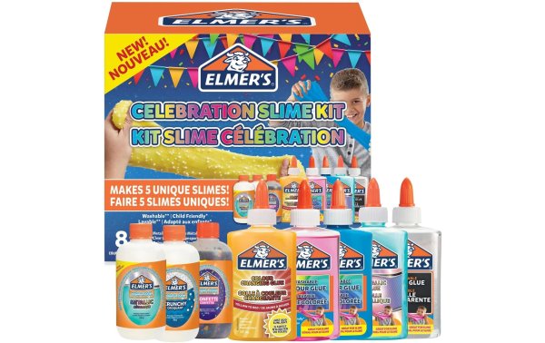 Elmers Bastelkleber Slime Kit Celebration 8-teilig