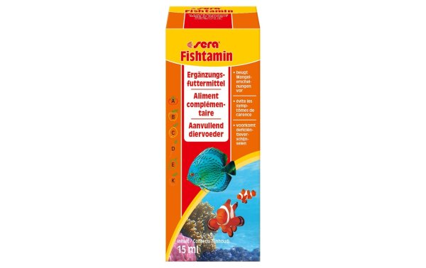 sera Ergänzungsfutter Fishtamin, 15 ml