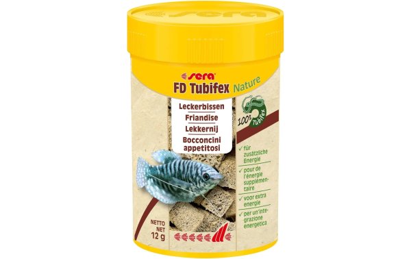 sera Leckerbissen FD Tubifex Nature, 100 ml, 12g