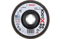 Bosch Professional Fächerschleifscheibe X-LOCK G80...