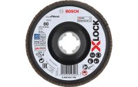 Bosch Professional Fächerschleifscheibe X-LOCK G80 X571, 125 mm