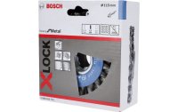 Bosch Professional Scheibenbürste X-LOCK 115 mm, gezopfter Stahldraht