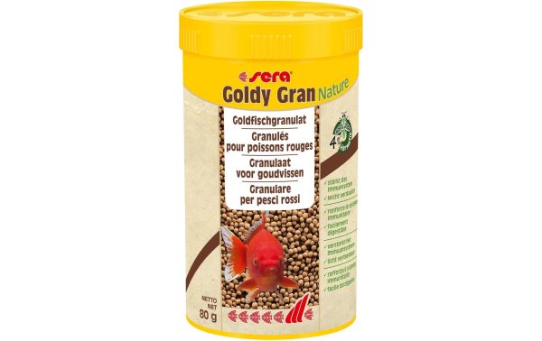 sera Basisfutter Goldy Gran Nature, 250 ml, 80g