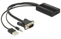 Delock Konverter VGA - HDMI Schwarz