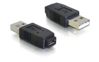 Delock USB 2.0 Adapter USB-A Stecker - USB-MicroB Buchse