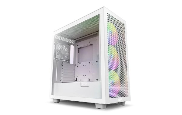 NZXT PC-Gehäuse H7 Flow RGB Weiss matt