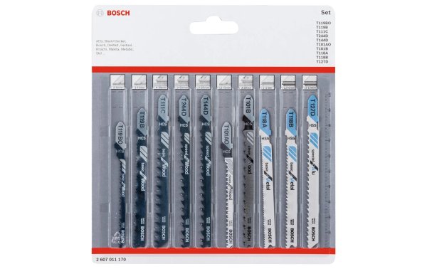 Bosch Professional Stichsägeblätter-Set Wood & Metal, 10-teilig