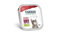 Yarrah Bio-Nassfutter Chunks mit Huhn & Rind, 16 x 100 g