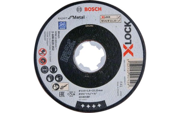 Bosch Professional Trennscheibe gerade X-LOCK Expert for Metal 115 x 1.6