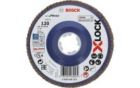 Bosch Professional Fächerschleifscheibe X-LOCK Best for Metal K120, 125 mm