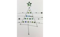 ABC Weihnachtskarte Stern und Tanne 10.1 x 15 cm, 6 Stück