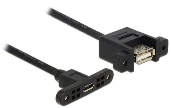 Delock USB 2.0-Einbaukabel  USB A - Micro-USB B 1 m